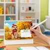 Diamond Painting Country Dog 2027 Paper Calendar Monthly Flip Tabletop Calendar Kit