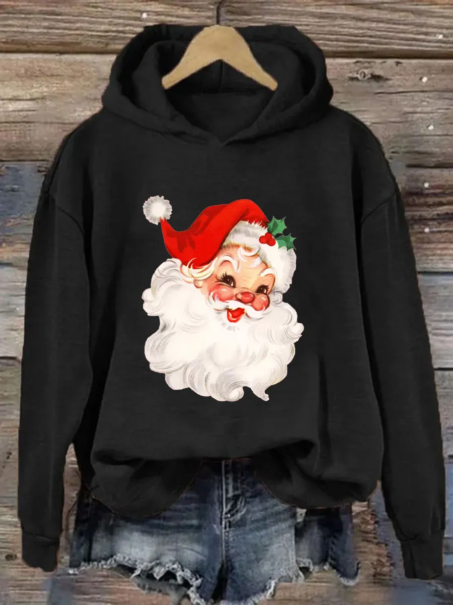 Retro Christmas Santa Hoodie