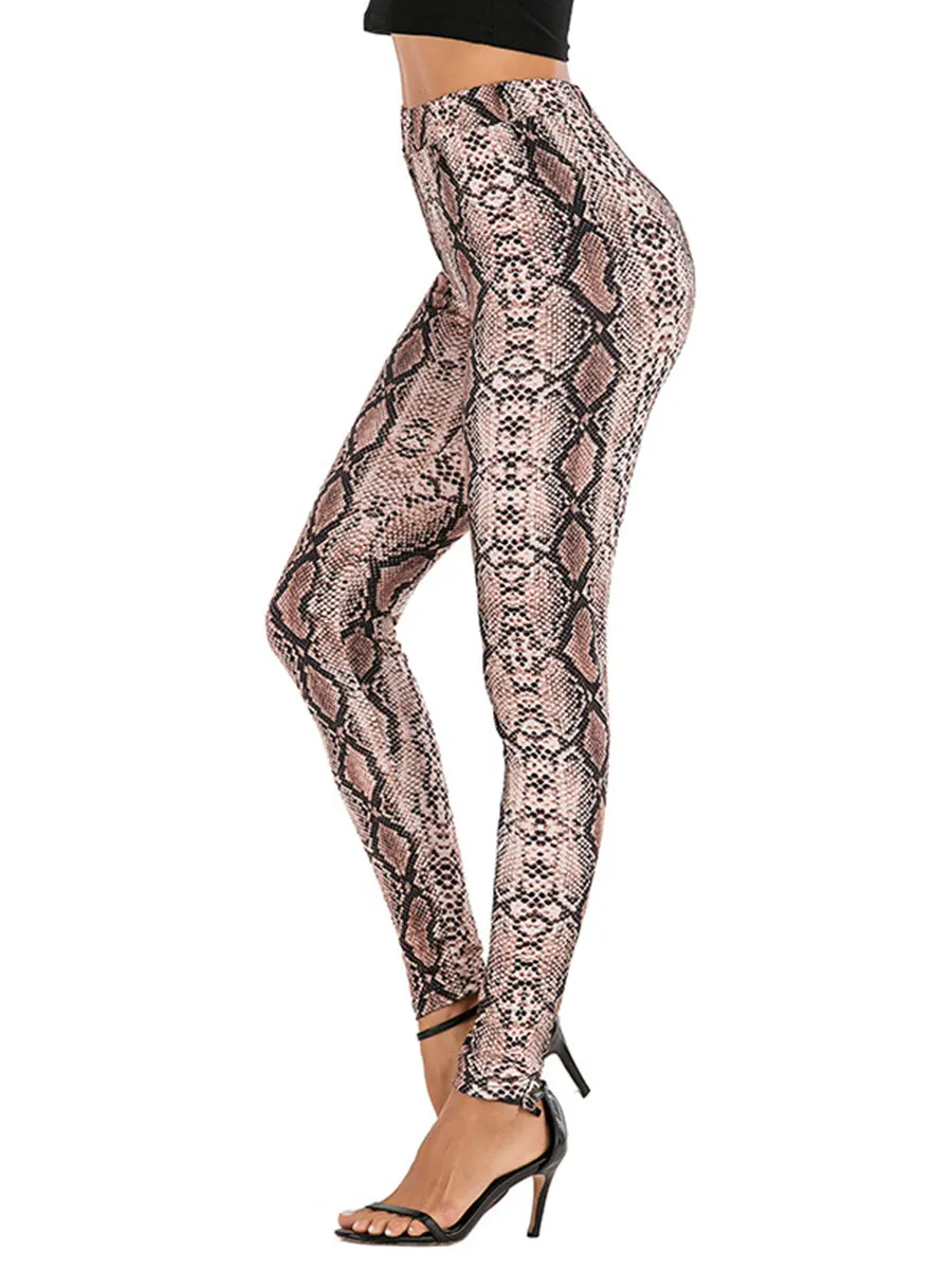 Printed Slim Fit High Waist Leggings