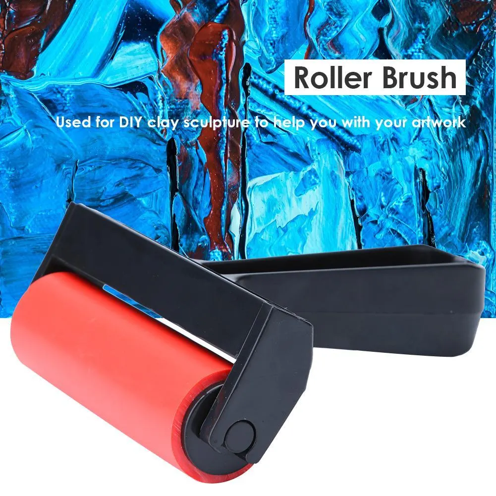 Rubber Roller Brush DIY Diamond Painting Brushing Craft Drawing Tools (S)
