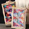 DIY Diamond Painting Wooden Tray Food Tray with Handle Living Room Decoration Butterfly Wooden Tray Kit
