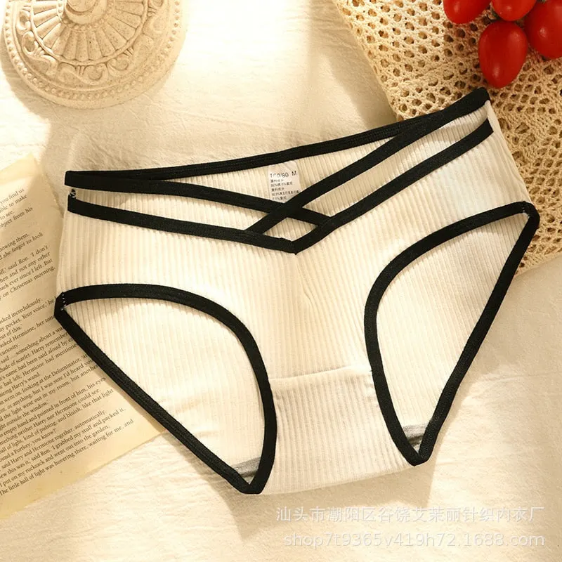 New Women's Underwear Sexy Solid Color Panties Fashion Girl Comfort Briefs Low Waist Seamless Underpants Female Lingerie