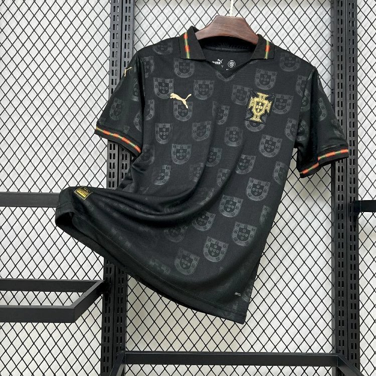 【S~4XL】Portugal 2026 World Cup Black Panther Special Edition Football Jersey