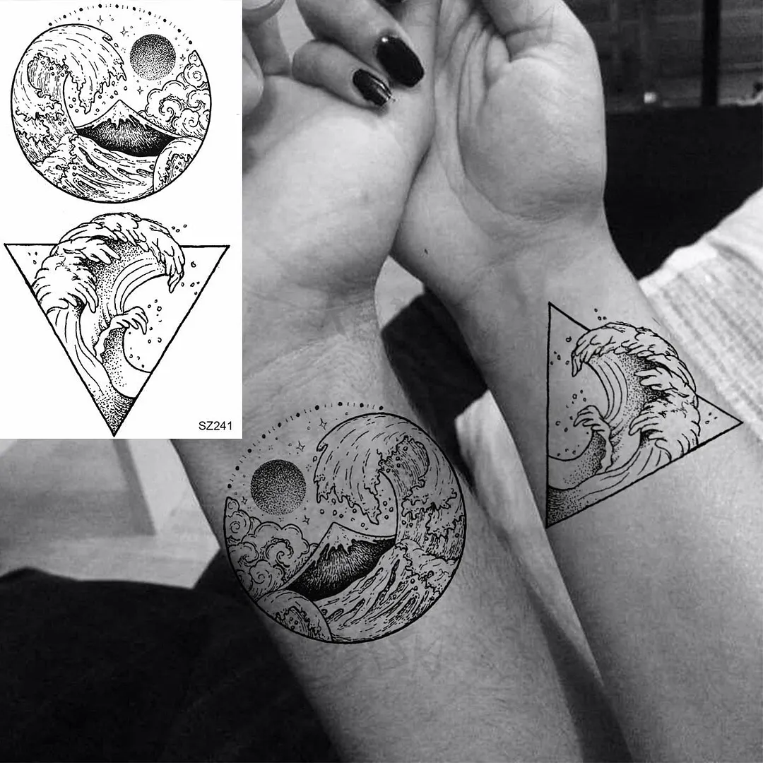 Small Henna Lotus Sexy Back Temporary Tattoos For Women Adult Feather Dandelion Fake Tattoo Body Art Waterproof Tatoos Sticker