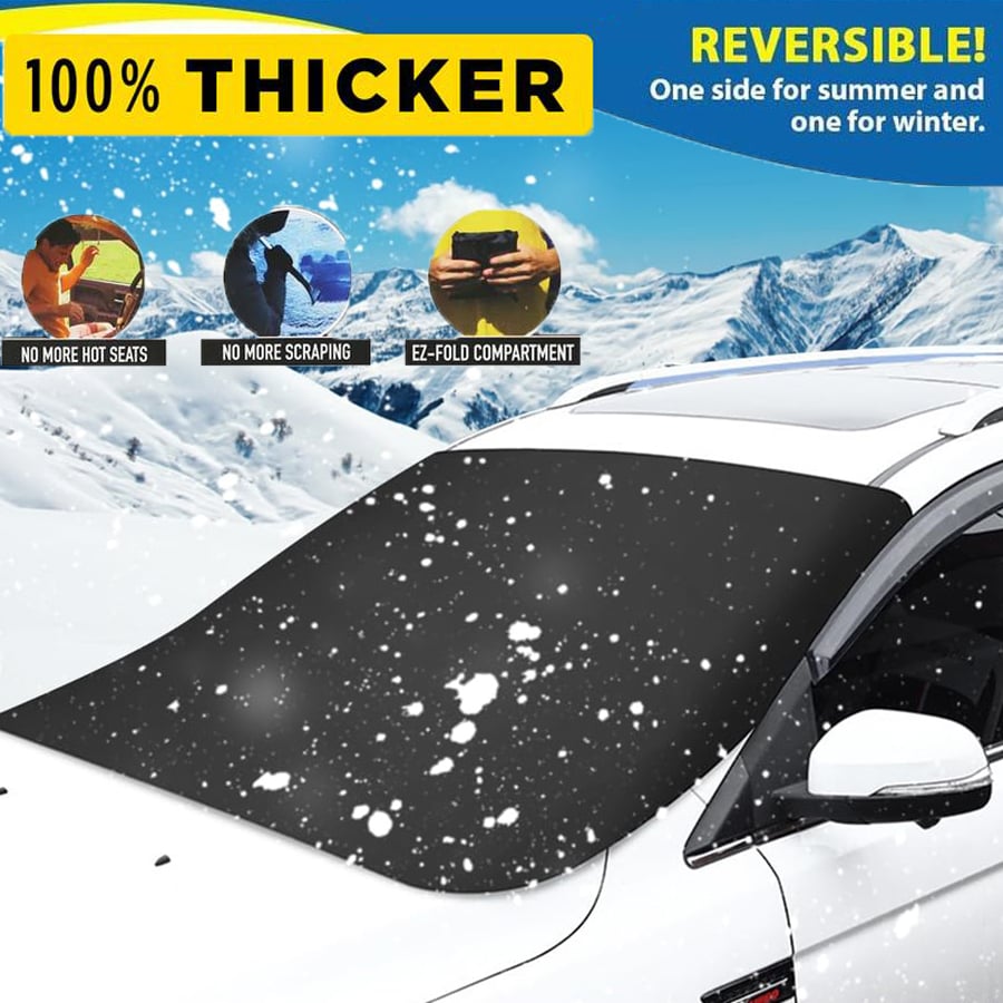 🔥🛡️2025 Upgraded Car Windshield Magnetic Snow Cover 