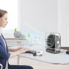 Desk Fan LED Display Portable Table Desktop Air Circulator Fan Quiet Small Fan