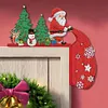 (US Local)DIY Xmas Diamond Art Door Frame Decoration Door Corner Pendants for Feiend Gifts
