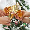 8PCS DIY Diamond Painting Art Wine Glass Charm Christmas Pendant Kits