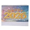 2026 DIY Special Shape Desktop Diamond Standing Calendar for Bedroom Living Room