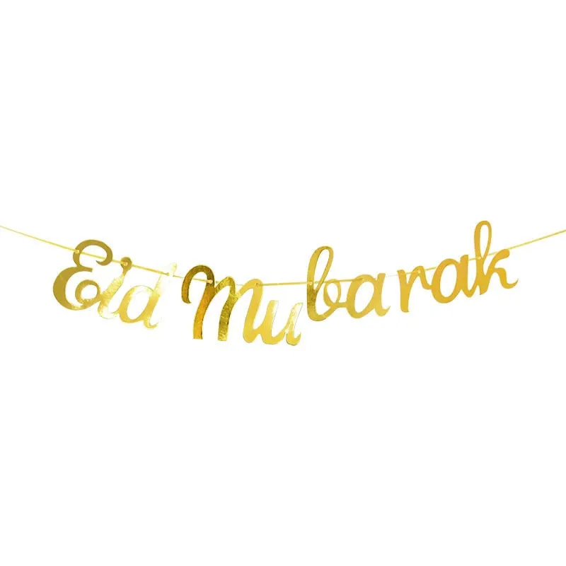 Wooden EID Mubarak Decoration Ramadan Mubarak Ornaments Islamic Muslim Pendant Eid Al Adha Party Supplies Ramadan Kareem Gifts