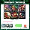 6PCS DIY Greeting Card Special shaped Diamond Painting Christmas Postcards