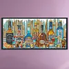 (US Local)Wine-14CT Stamped Cross Stitch Kit(77x36cm)