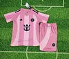 Joyfball 2025/2026 Kids Size Inter Miami Home Soccer Jersey 1:1 Thai Quality