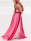 Backless Gauze Condole Belt Maxi Dress