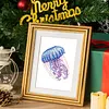 12pcs Marine Animals 5D DIY Square Drill Diamond Painting Kits for Adults Beginners Home Decor Diamonds Paintings Gem Art 5.91x7.09in