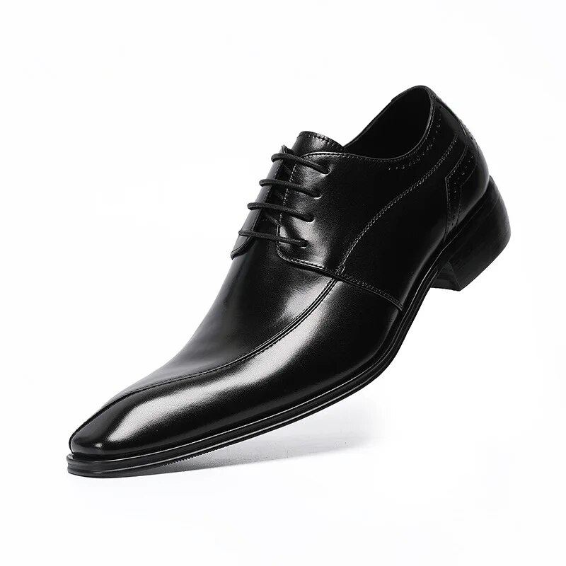 VCSHOES Italian Style Mens Dress Shoes Genuine Leather Wedding Formal Oxfords Business Office Shoes