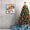 >SALE<5D DIY Partial Special Shaped Drill Diamond Painting Flowers and Fox 30x30cm