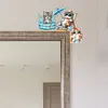 (US Local)Cat DIY Wooden Diamond Painting Door Topper Right Angle Sign for Party (Right)