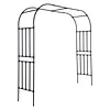 [US Local Warehouse] 7.87ft Garden Arch Trellis for Climbing Plants Metal Arch Frame Pumpkin Archway Outdoor Garden Arbors and Arches for Halloween Christmas Birthday Party Baby Shower Decoration (300x240x50cm)