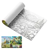 3PCS Scenery Coloring Book Set Mindfulness Art Books for Adults 