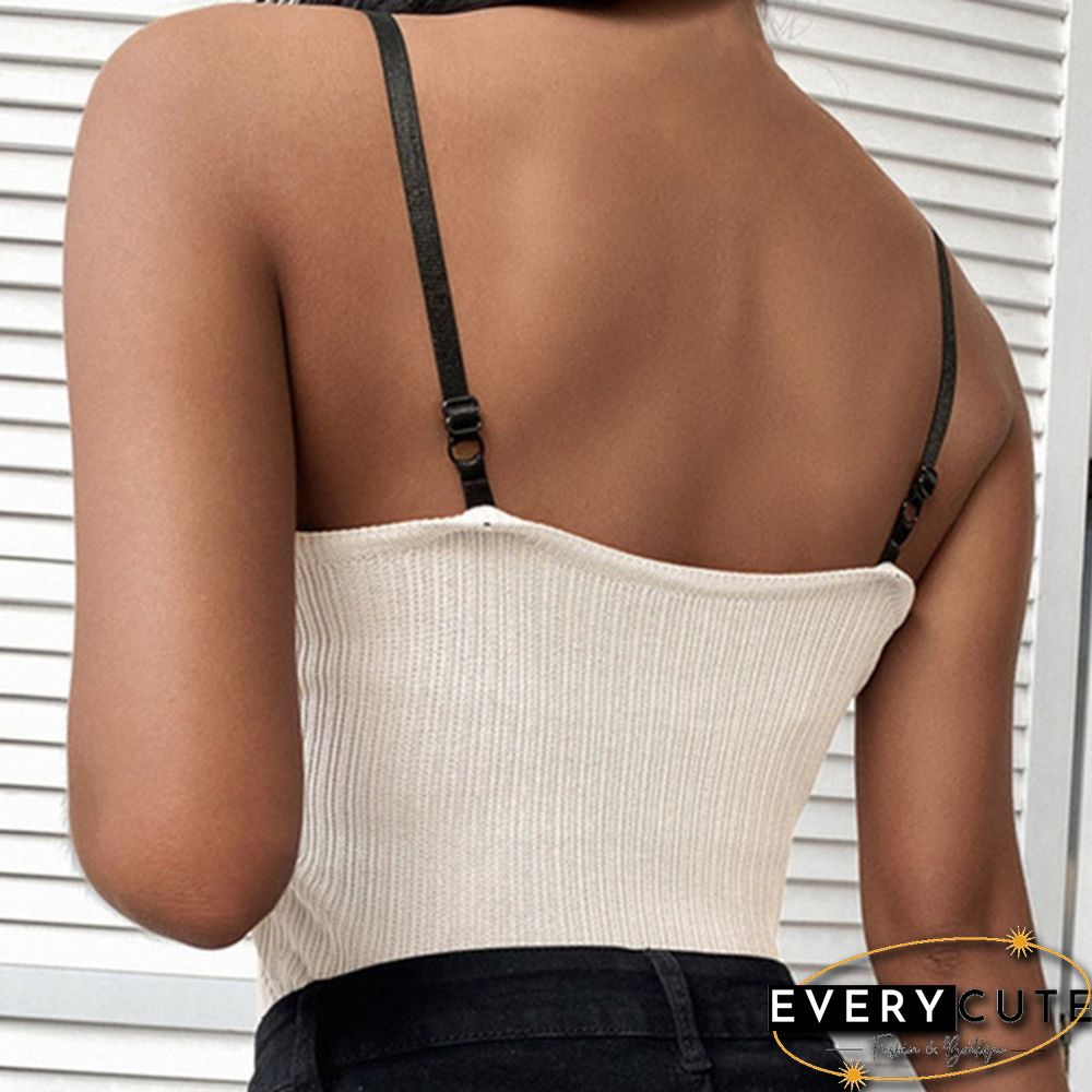 6 Colors New Fashion Women Sleeveless Vest Tops Summer V-Neck Slim Fit Shirts Crop Tops Solid Color Top Plus Size Tank Top