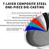 304 Stainless Steel Frying Pan With Handle Universal Steak Cooking Pot Non-Coated Single Sided Honeycomb Skillet Suitable for Fried Egg Steak
