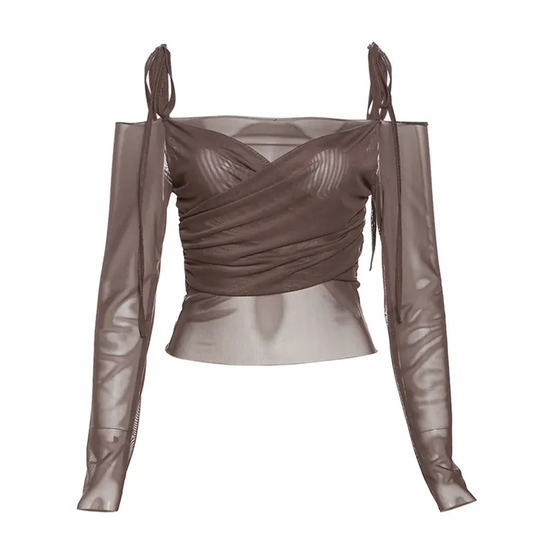 Churchf 2023 Summer New Women's Fashion Pure Color Slings Sexy Bare Back Repair Umbilly Long-Sleeved Vest
