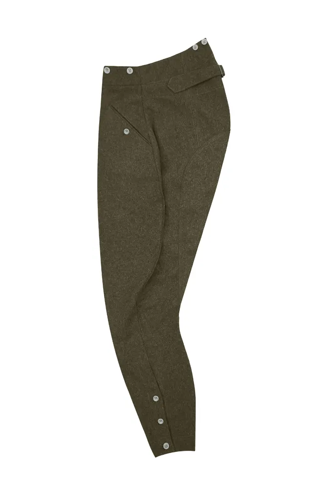  Elite German M1940 Brown Wool Mounted Troops Riding Breeches German-Uniform