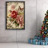 Vintage Butterfly Peonies-Paint by Numbers Acrylic Painting 40*60CM(Poster style）