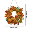 DIY Acrylic Special Shaped Diamond Painting Fall Wreath Ornament Hanging Kit