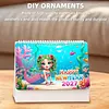 Diamond Painting Mermaid 2027 Paper Calendar Monthly Flip Tabletop Calendar Kit