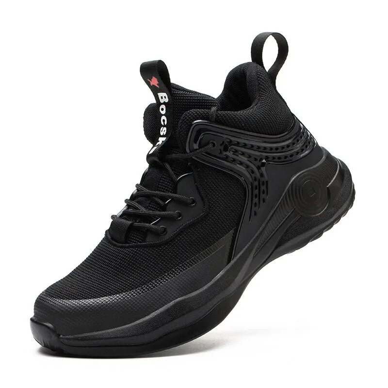 Work Safety Boots Men Shoes Sneakers Breathable Anti-Smashing Lightweight Work Boots Indestructible Sneakers With Steel Toe Cap