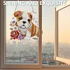Diamond Painting Acrylic Double-side Pug Pendant Hanging Gem