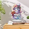 5D DIY Special Shape Diamond Painting Desk Ornament Snowman Decor Kit