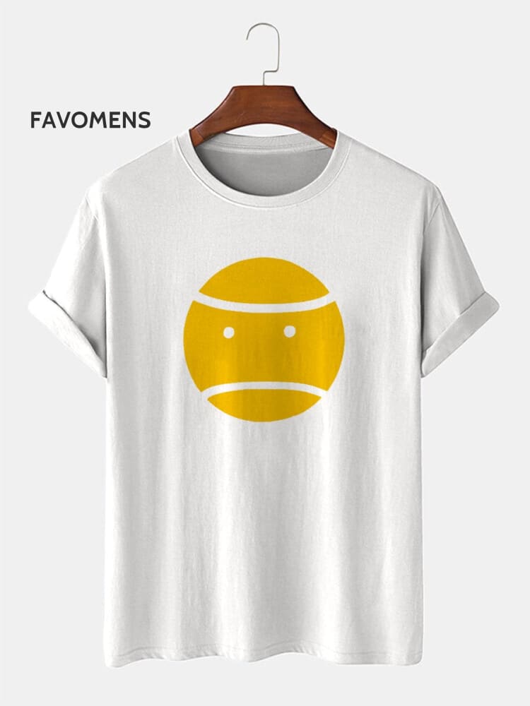 Sports Tennis Emoticon T-Shirt Multicolor / S