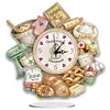 (US Local)5D DIY Special Shape Diamond Painting Desk Ornament Handmade Clock Kit(Bake Time)