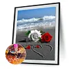 Beach Rose-Full Round Diamond Painting 30*40cm/40*50cm