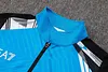 Joyfball 2024/2025 Napoli Long Zipped Jacket Blue Soccer Jersey 1:1 Thai Quality 