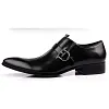 European Style Mens Buckle Leather Dress Shoes