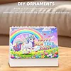 Diamond Painting Unicorn 2027 Paper Calendar Monthly Flip Tabletop Calendar Kit