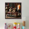 The Dragon In Study-11CT Stamped Cross Stitch 50*50cm/19.69*19.69in