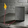 2Pcs 3 3V-5V Flame Lamp Circuit Board with Battery Box Flame Lamp Wick