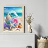 Beach Shells - 11CT Stamped Cross Stitch - 40*50cm - Natural