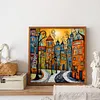 Diamond Painting-DIY Full Round Drill Abstract Street House