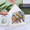 Acrylic Parrot Diamond Painting Napkin Rack Decor for Home Office Decor