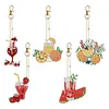 【Flashsale】(Double-Sided) 5Pcs DIY Summer Drinks Special Shaped Diamond painting keychain