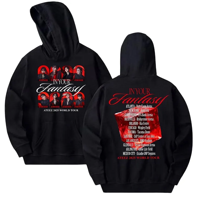 Ateez 2025 World US Tour 'In Your Fantasy' Concept Photo Hoodie