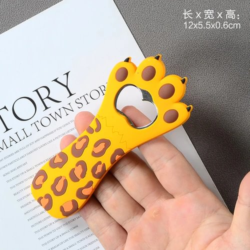 Athvotar Cute Animal Paw Wine Bottle Opener Beer Bottle Opener Cat Magnet Refrigerator Sticker Dog Fridge Magnet Beer Opener