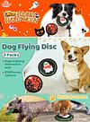 Dog Flying Disc, Dog Flyer Dog Toy, Dog Interactive Lightweight Flying Disc Dog Toy for Small Large Dogs - Floats in Water & Safe on Teeth