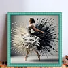 Piano Girl-11CT Stamped Cross Stitch 50*50cm/19.69*19.69in